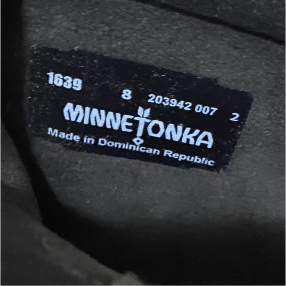 Minnetonka Suede Three-Layer Fringe Moccasin Boot… - image 2